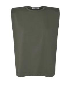 Best Co'Couture T-Shirt With Shoulder Padding Eduarda | Green... | | Little Soho