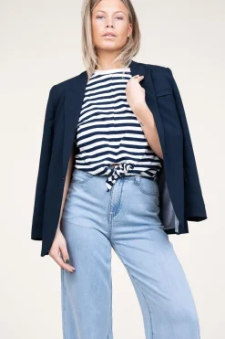 Store Suncoo T-Shirt With Tie Detail Marloz | Blue... | | Little Soho