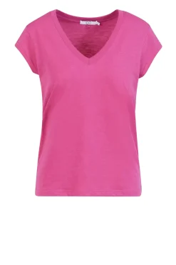 Fashion CC Heart T-Shirt With V-Neck Vera | Berry... | | Little Soho
