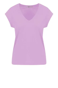 Shop CC Heart T-Shirt With V-Neck Vera | Purple... | | Little Soho