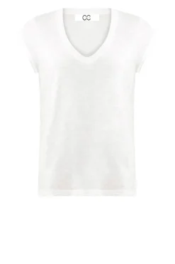 Cheap CC Heart T-Shirt With V-Neck Vera | White... | | Little Soho