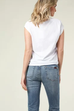 Cheap CC Heart T-Shirt With V-Neck Vera | White... | | Little Soho