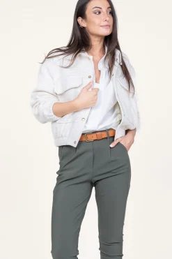 Shop Est'Seven Tweed Lurex Bomber Coco | Natural... | | Little Soho