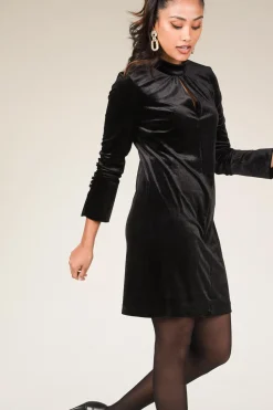 Best Dante 6 Velvet Stretch Dress Sloane | Black... | | Little Soho