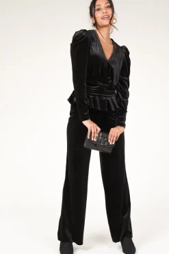 Fashion Dante 6 Velvet Stretch Top Smoke | Black... | | Little Soho