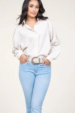 Shop Second Female Viscose Blouse Mazar | Natural... | | Little Soho