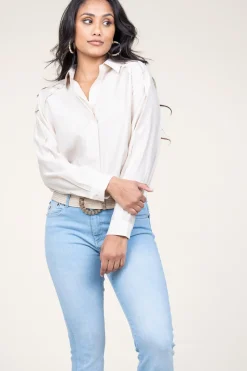 Shop Second Female Viscose Blouse Mazar | Natural... | | Little Soho