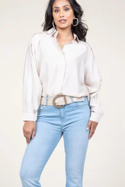 Shop Second Female Viscose Blouse Mazar | Natural... | | Little Soho