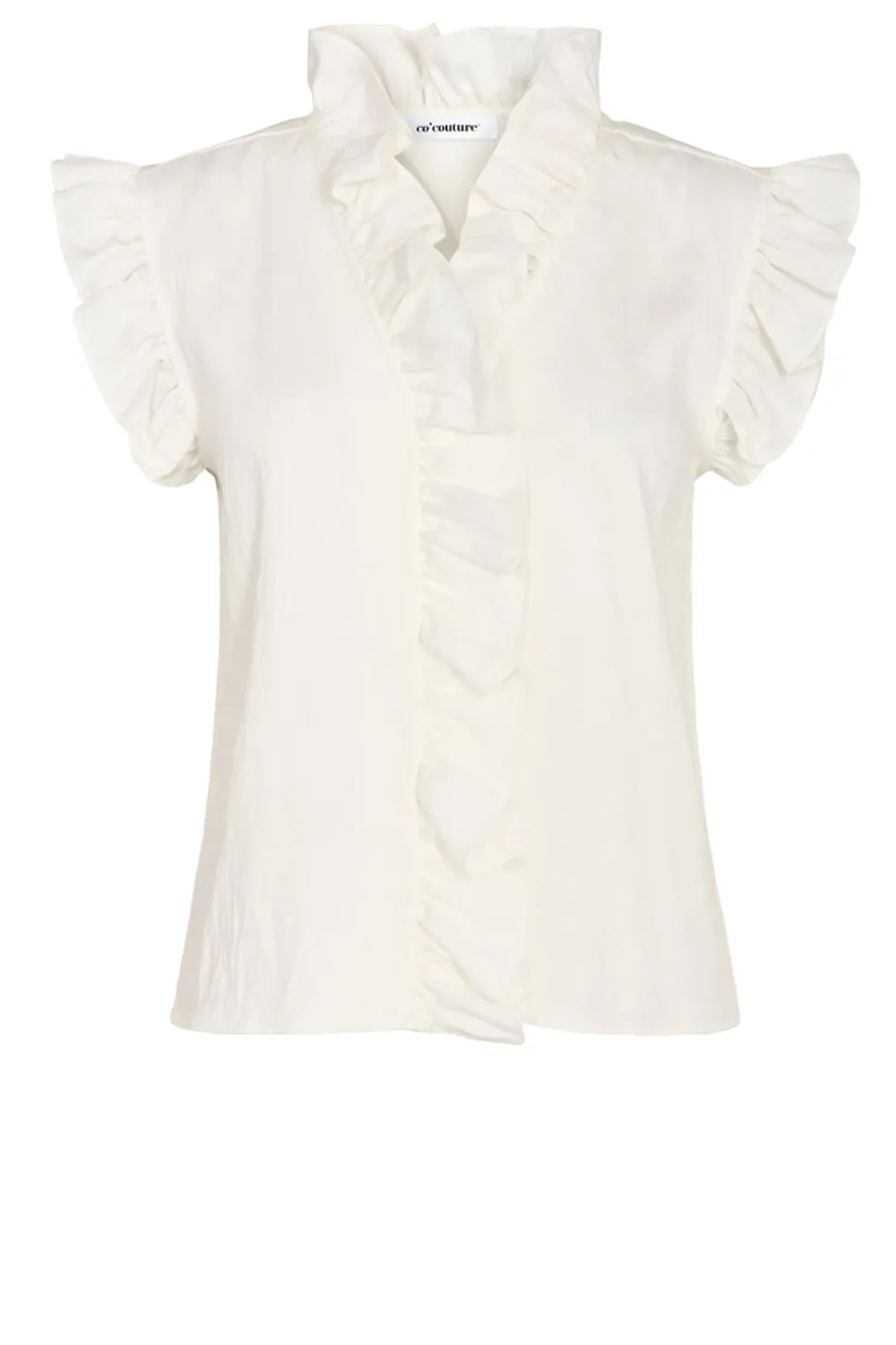 Shop Co'Couture Viscose Blouse With Ruffles Sueda | White... | | Little Soho