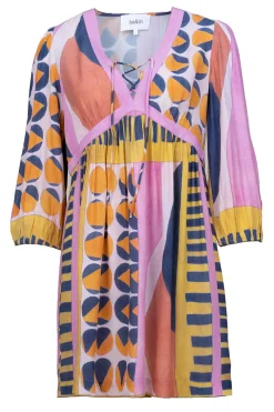 Hot ba&sh Viscose Dress With Print Myriem | Pink... | | Little Soho