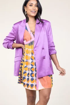 Hot ba&sh Viscose Dress With Print Myriem | Pink... | | Little Soho