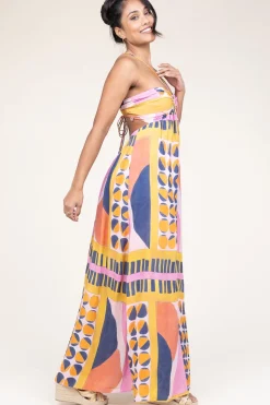 Fashion ba&sh Viscose Maxi Dress Molly | Pink... | | Little Soho