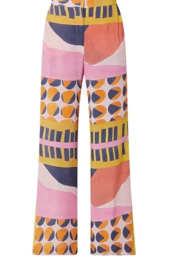 Flash Sale ba&sh Viscose Pants With Print Mallory | Pink... | | Little Soho