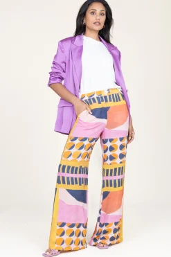 Flash Sale ba&sh Viscose Pants With Print Mallory | Pink... | | Little Soho