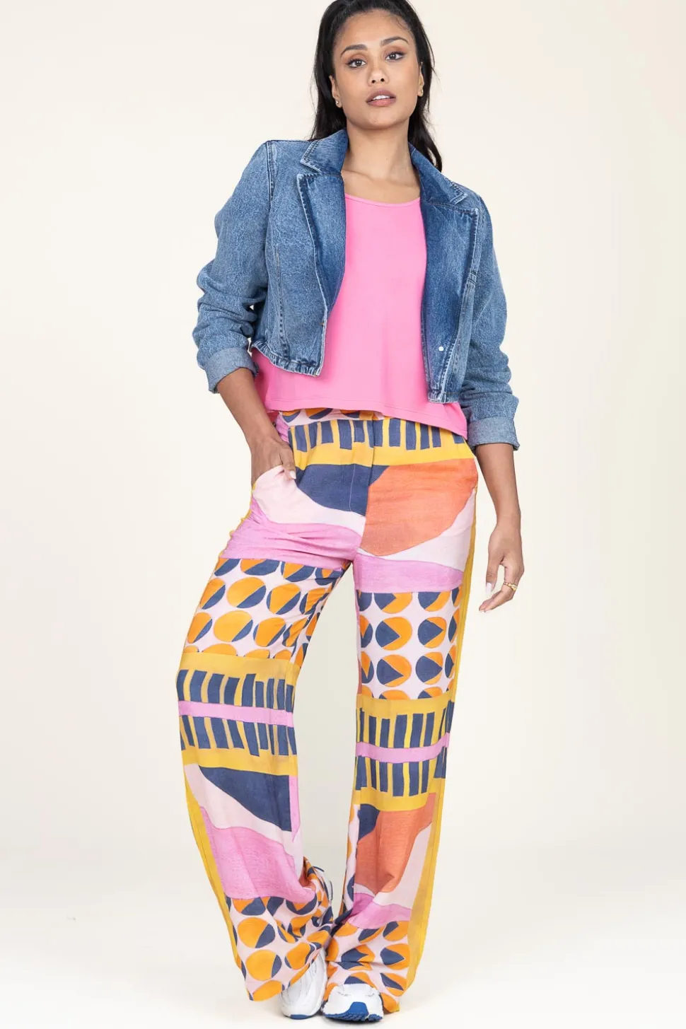 Flash Sale ba&sh Viscose Pants With Print Mallory | Pink... | | Little Soho