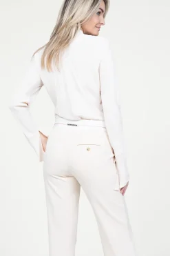 Best Sale Patrizia Pepe Viscose Tailored Blouse Nino | Natural... | | Little Soho