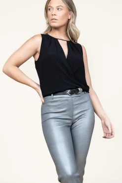 Sale Patrizia Pepe Viscose Top Liza | Black... | | Little Soho