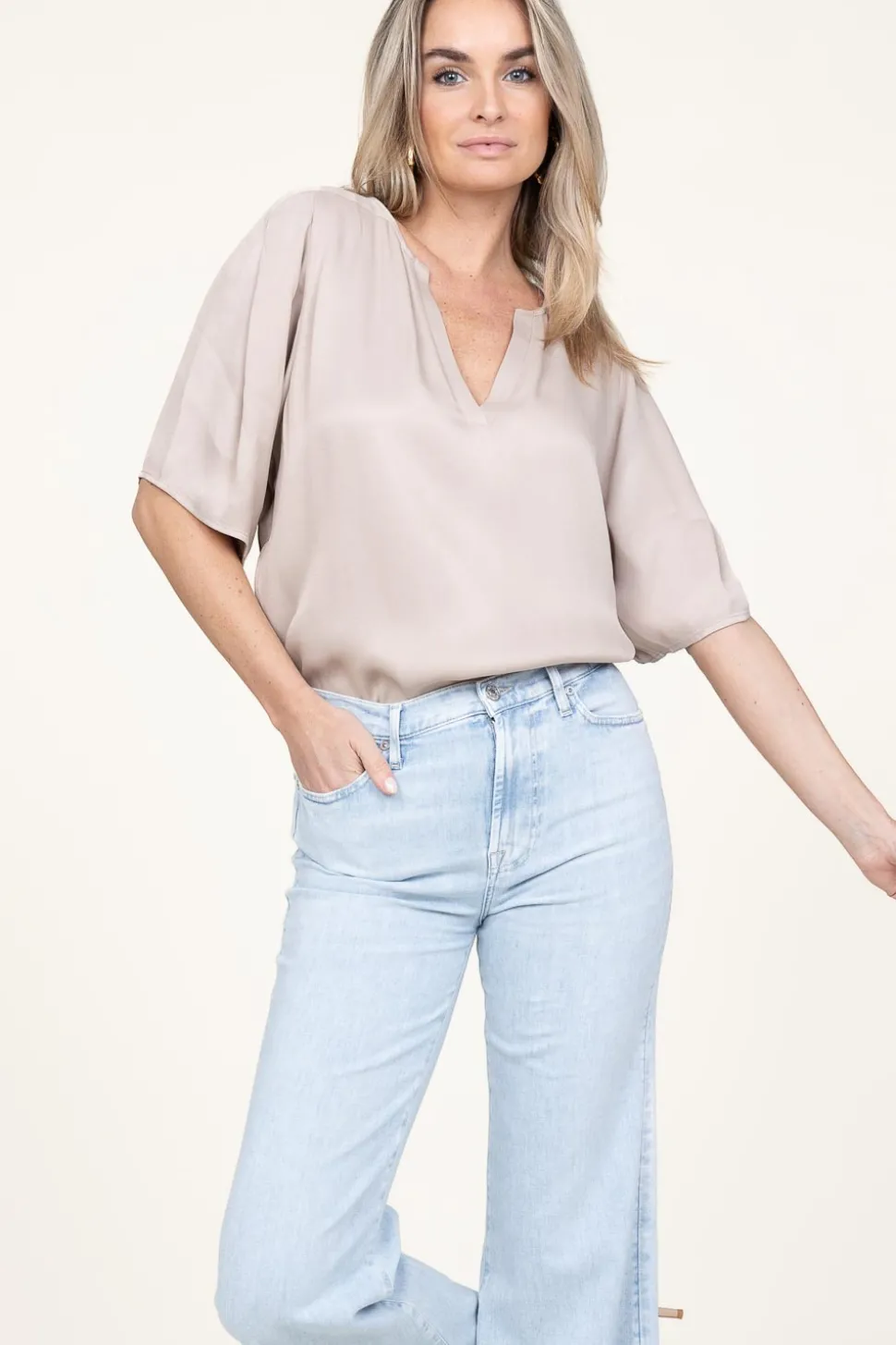 Cheap Ibana Viscose Top Tago | Taupe... | | Little Soho