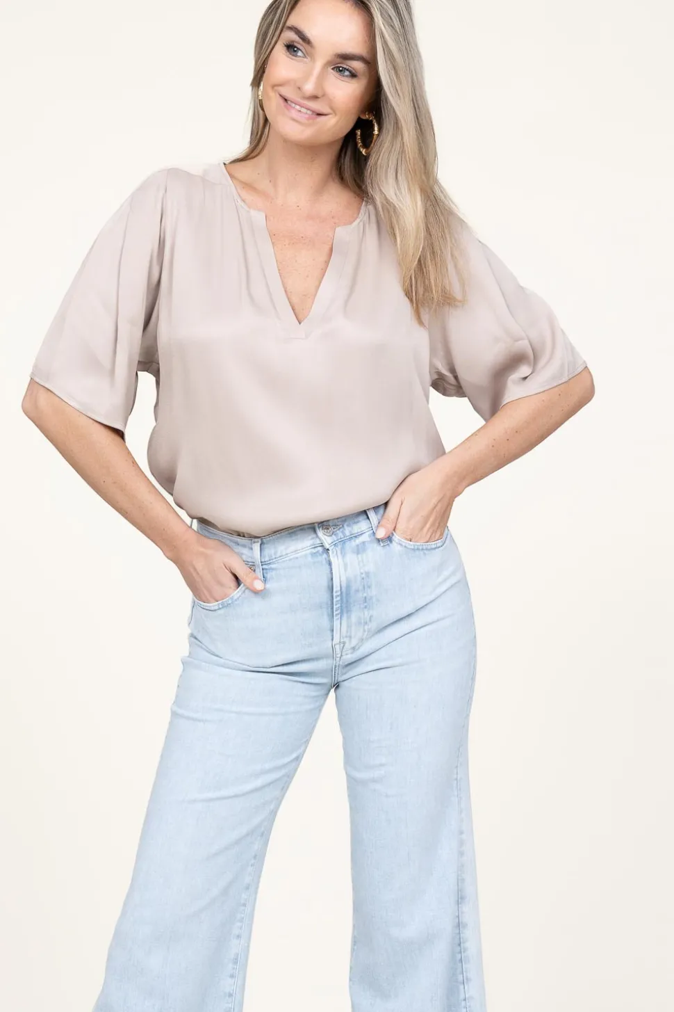 Cheap Ibana Viscose Top Tago | Taupe... | | Little Soho