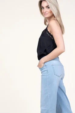 Sale Lollys Laundry Viscose Top With Lace Viane | Black... | | Little Soho