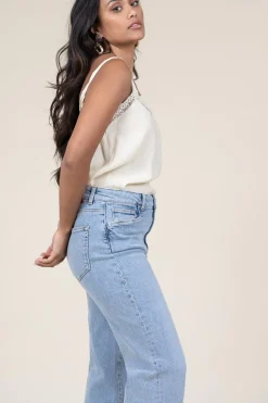 Online Lollys Laundry Viscose Top With Lace Viane | Natural... | | Little Soho