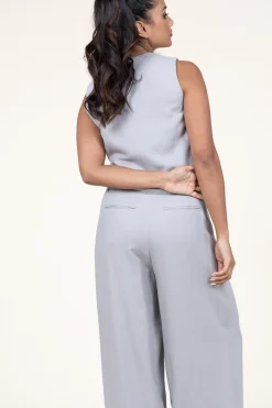 Hot Herskind Waistcoat In Linen Blend Mister | Grey... | | Little Soho