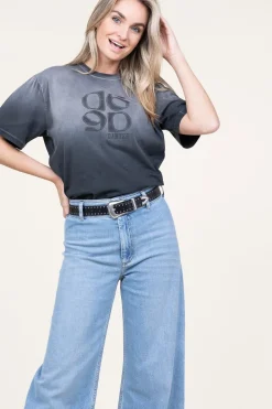 Fashion Dante 6 Washed Out T-Shirt With Logo Ashton | Black... | | Little Soho