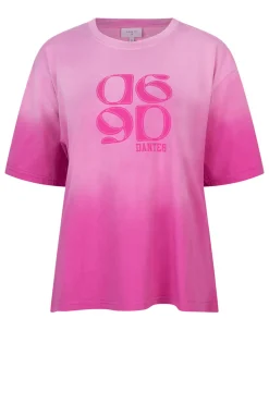 Hot Dante 6 Washed Out T-Shirt With Logo Ashton | Pink... | | Little Soho