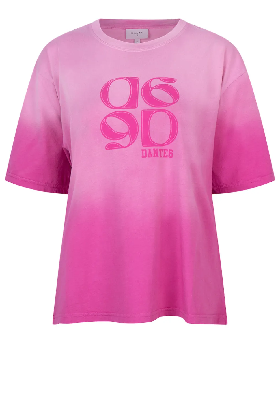 Hot Dante 6 Washed Out T-Shirt With Logo Ashton | Pink... | | Little Soho