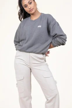 Fashion American Vintage Washed Sweater Doven | Grey... | | Little Soho