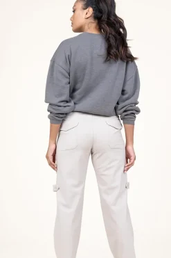 Fashion American Vintage Washed Sweater Doven | Grey... | | Little Soho