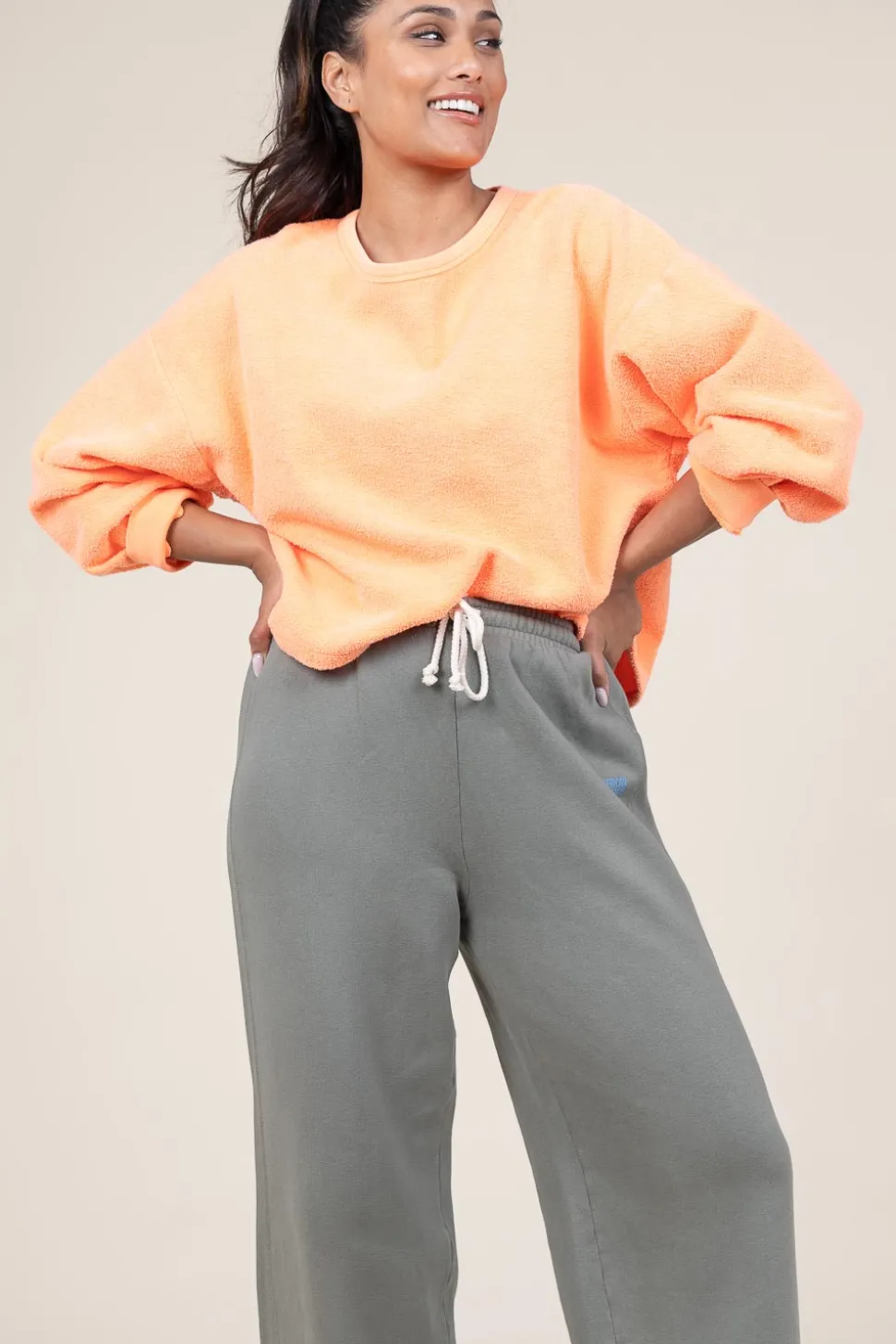 Hot American Vintage Washed Teddy Sweater Bobypark | Orange... | | Little Soho