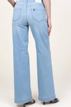 Flash Sale Liu Jo Wide Leg Regular Fit Jeans Mendola L34 | Blue... | | Little Soho