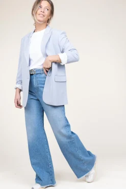 Cheap Twinset Wide Leg Soft Jeans Louiza | Blue... | | Little Soho