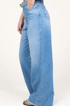 Cheap Twinset Wide Leg Soft Jeans Louiza | Blue... | | Little Soho