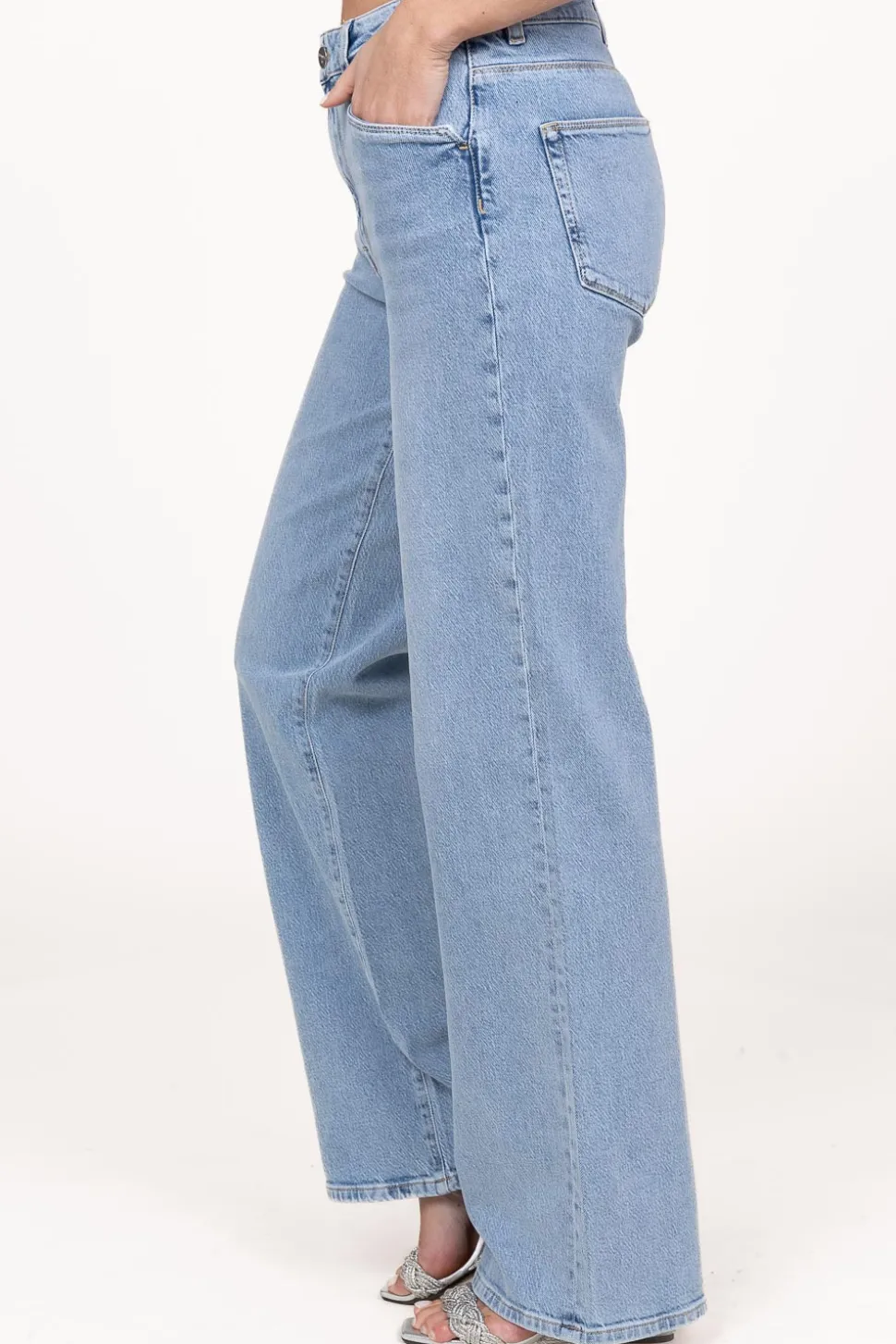 Clearance Dante 6 Wide Leg Stretch Jeans Bella | Blue... | | Little Soho