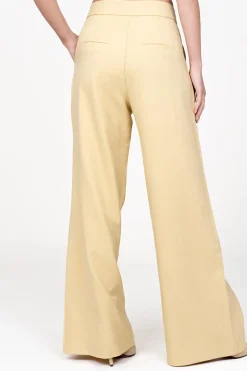 Store Aaiko Wide Leg Trousers Rocia | Yellow... | | Little Soho