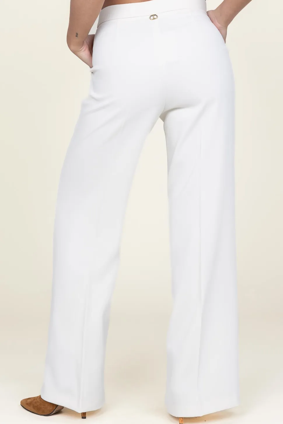Hot Twinset Wide Leg Trousers Sofia | Natural... | | Little Soho