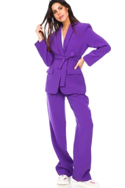 Best Sale Freebird Wide Trousers Xenia | Purple... | | Little Soho