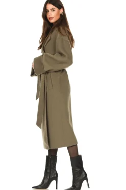 Flash Sale Notes Du Nord Wool Coat With Belt Elisa | Pistache... | | Little Soho
