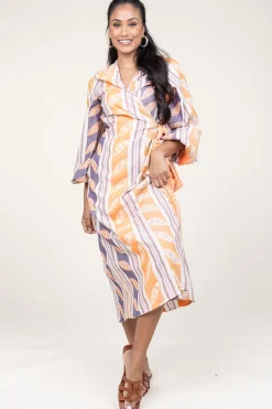 Flash Sale Devotion Woven Wrap Dress Thetis | Orange... | | Little Soho