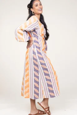 Flash Sale Devotion Woven Wrap Dress Thetis | Orange... | | Little Soho