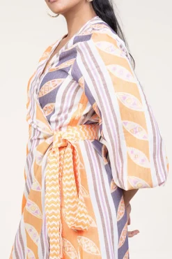 Flash Sale Devotion Woven Wrap Dress Thetis | Orange... | | Little Soho