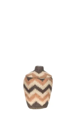 Fashion Little Soho Living Zigzag Printed Rattan Basket Daisy - Small | Multi... | | Little Soho