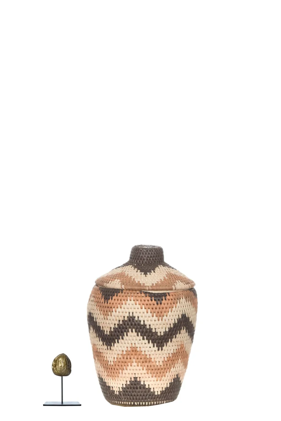 Fashion Little Soho Living Zigzag Printed Rattan Basket Daisy - Small | Multi... | | Little Soho